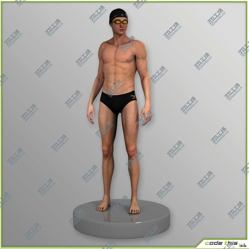 images/goods_img/202104022/Male And Female Swimmer CG 3D model/3.jpg